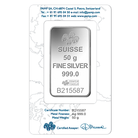 PAMP Silver Fortuna Bar - 50 Grams - Image 4